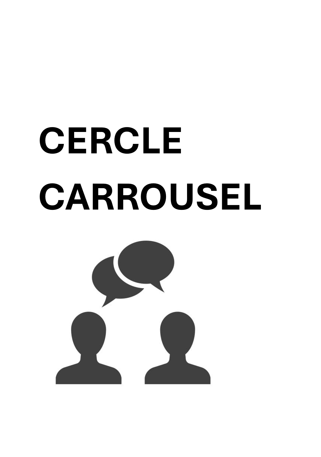 Cercle carrousel activity for speaking in literature lessons